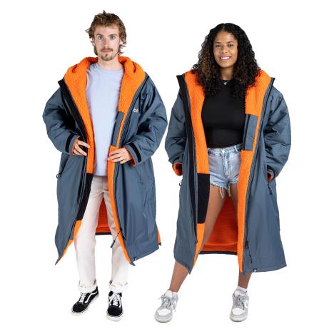 dryrobe Advance Long Sleeve Changing Robe - Dark Grey / Orange   £165.00